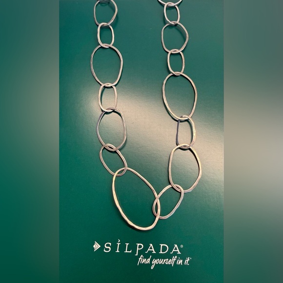 Silpada Sterling Silver Bubble Up Chain Necklace - Picture 2 of 2
